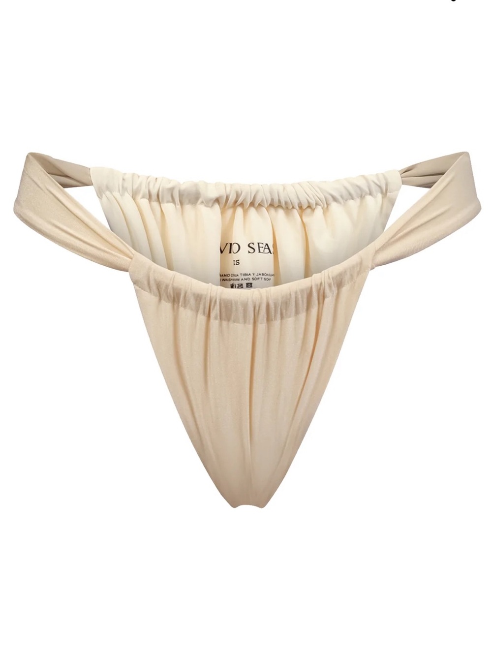 Divino Seas Ana de Bretana Off White Bikini Bottom Size Small